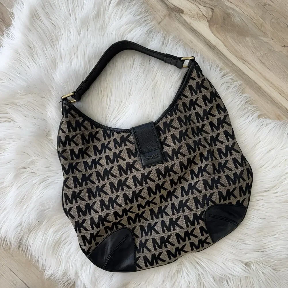 MICHAEL KORS HAMILTON Legacy Large Satchel Bag Croc Embossed Hemp